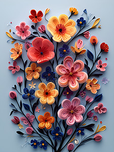 色彩斑斓的花卉图片