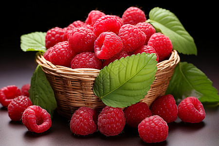 酸酸甜甜的树莓背景图片
