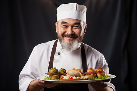 烹饪美食的男士图片