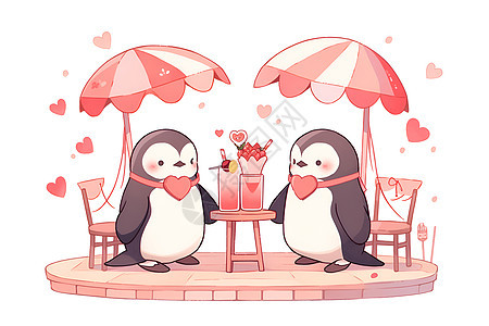 可爱企鹅插图图片