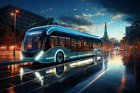 氢燃料公交车图片