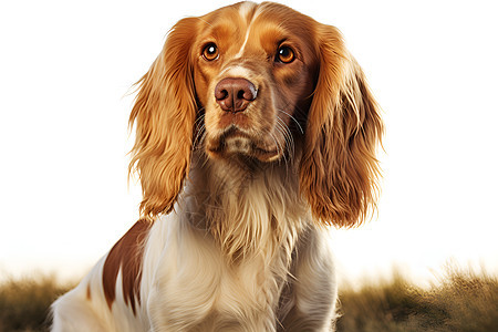 大耳朵的狗狗背景图片