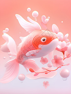 水池中的仙女鱼背景图片