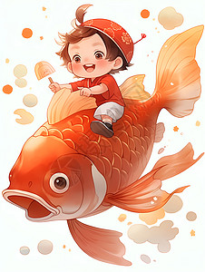 游戏中的鱼骑小宝贝图片