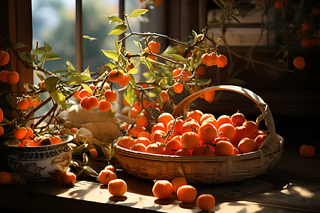魅力秋日的水果图片