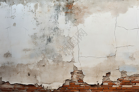 乡村破旧的砖墙背景图片