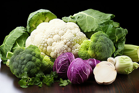 一桌丰盛的蔬菜图片