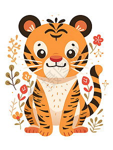 设计的可爱老虎图片