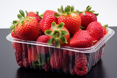 诱人的草莓盒子图片