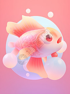 粉色小鱼图片