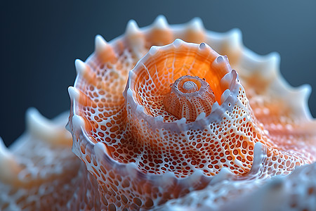 海贝壳的微观之美图片