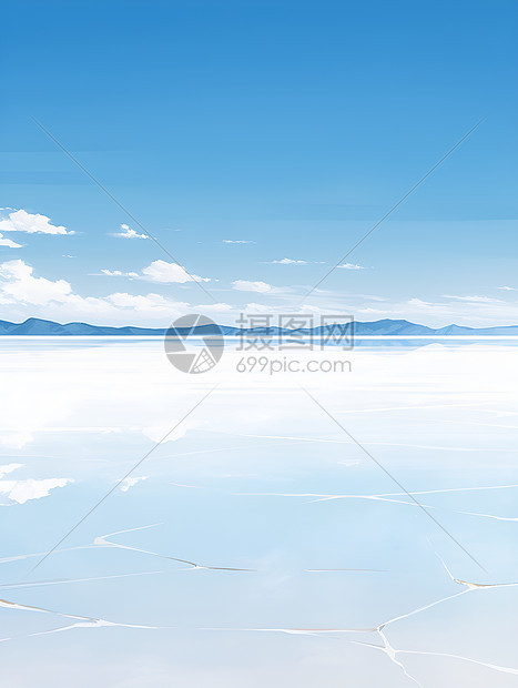 湖光山色浩瀚之美图片
