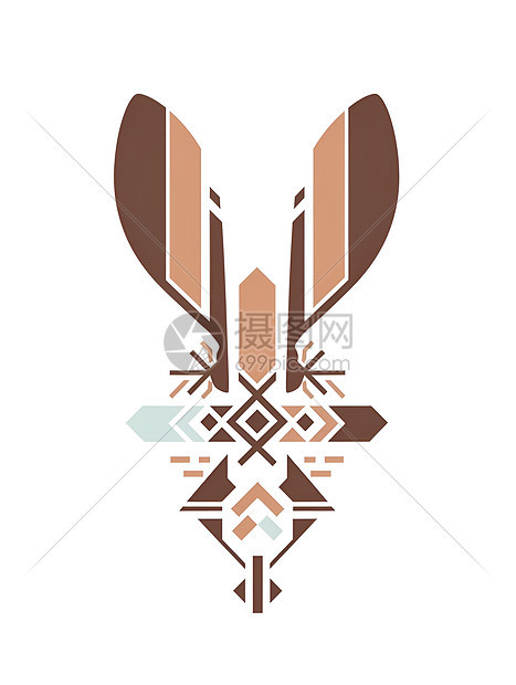 设计的兔子图案图片