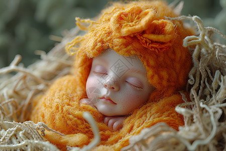 温馨可爱的毡绒婴儿玩具图片