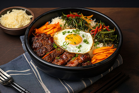 韩式牛肉拌饭图片