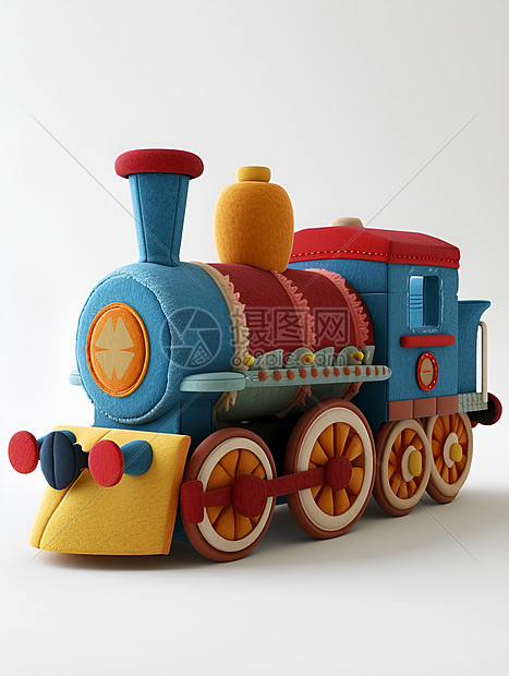 五彩斑斓的玩具火车图片