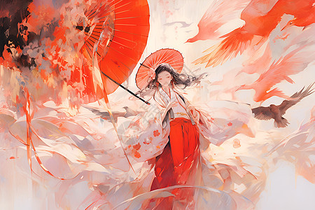 红伞仙子图片