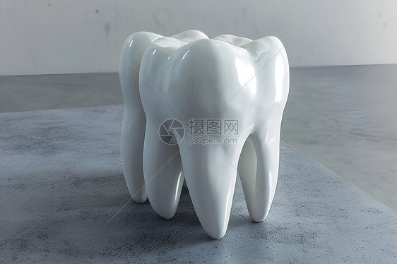 三维的牙齿模型图片