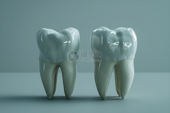 医疗的三维牙齿模型图片
