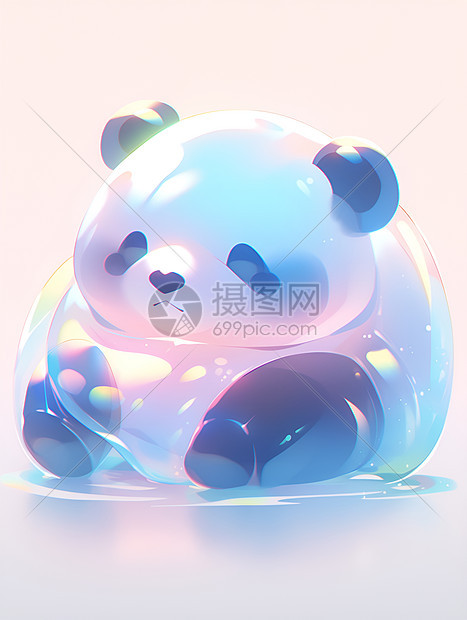 温柔的熊猫宝宝图片