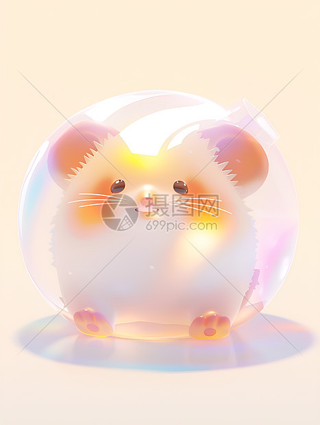 仓鼠在泡泡球里图片