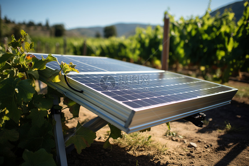 太阳能板农业图片