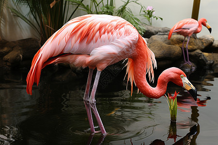 粉色的火烈鸟图片
