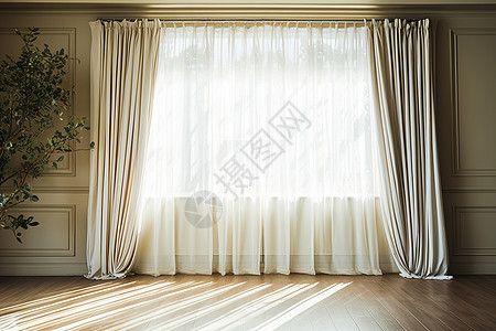 房间内的窗帘图片