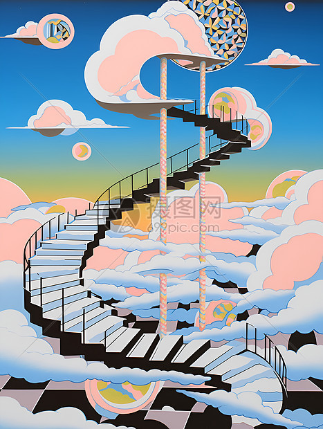 悬浮楼梯之梦图片