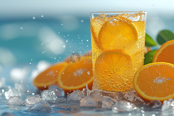 活力橙汁图片