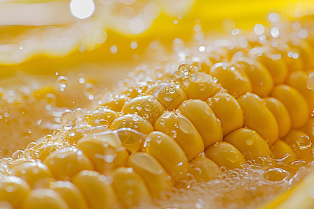 金黄色的玉米背景图片