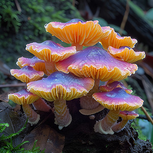 彩色的真菌蘑菇图片