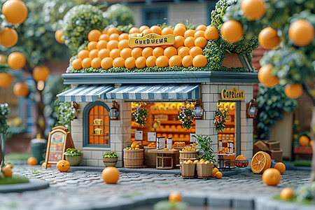 杂货店内的葡萄柚设计图片
