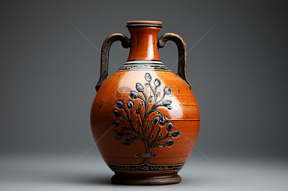古老的陶瓷瓶子图片
