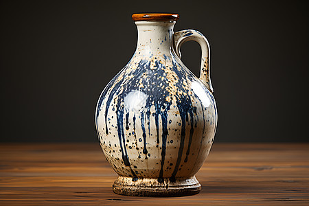 典雅的陶瓷酒罐背景图片