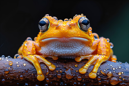 黄色青蛙背景图片