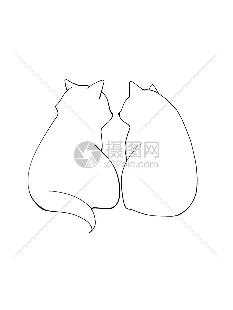 简笔画小猫咪图片