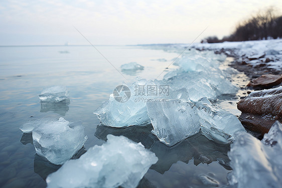 海上的冰块图片