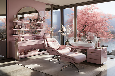 美丽的粉色空间图片