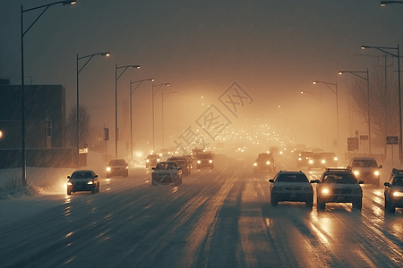 道路上行驶的汽车图片