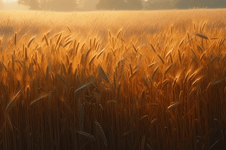 田野中的农业麦子背景图片