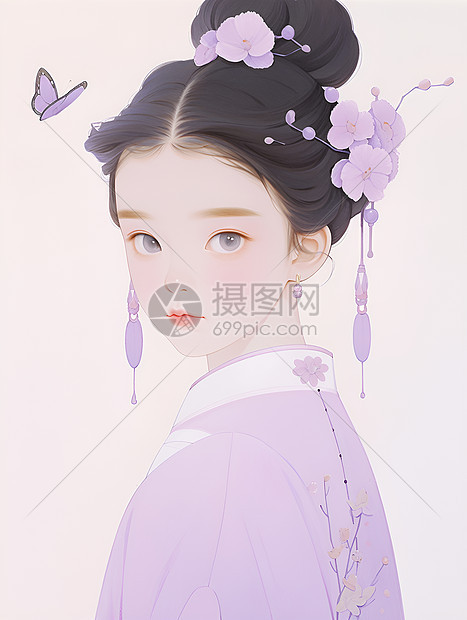 紫裙花仙子图片