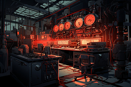 红光机器背景图片
