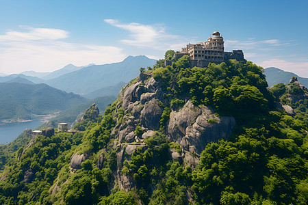 高大的山背景