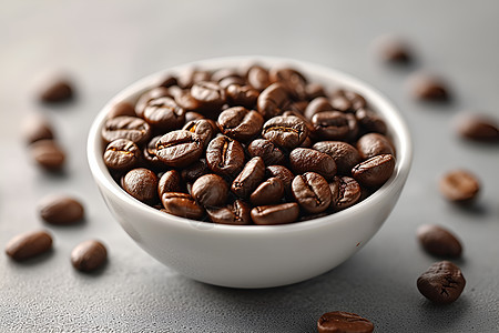 香浓咖啡豆精选背景图片