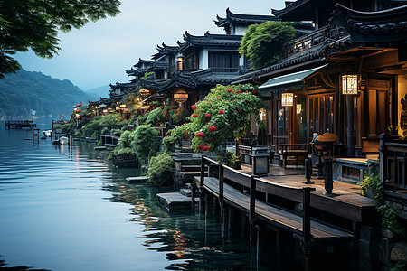 江南水乡的古镇美景图片
