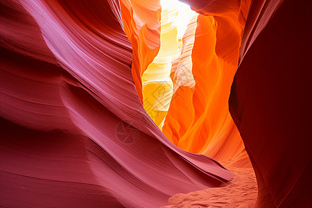 曲折的砂岩峡谷景观图片