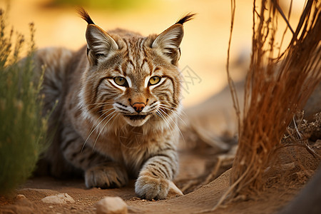 户外的动物野猫图片