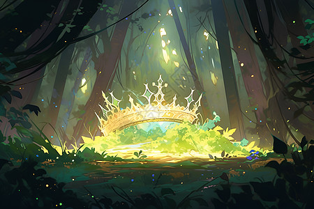 森林中的皇冠图片