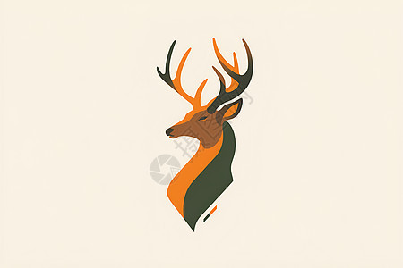 鹿头标志图片